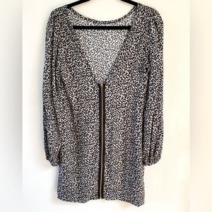 Audrey 3+1 NWT large animal print tunic dress, blouse or swim cover up